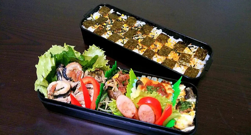 旦那弁当☆秋刀魚の梅紫蘇ロール♪|pikyuさん