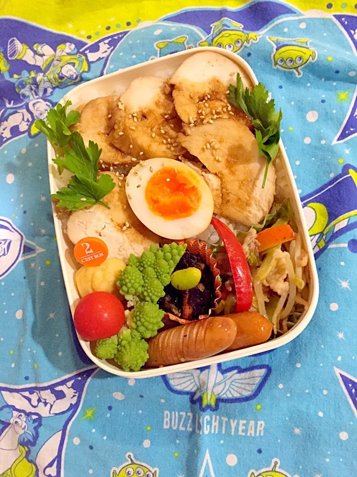 レンチン鶏チャーシュー弁当|samiさん