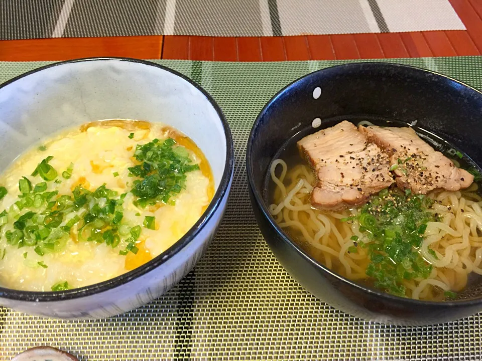 雑炊と半塩ラーメン|Yoshito  Kobayashiさん