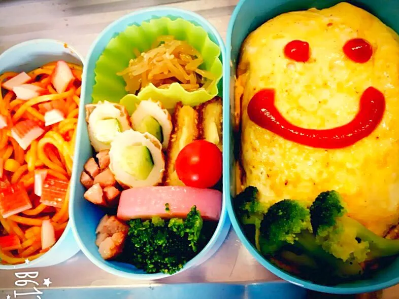 Snapdishの料理写真:オムライス弁当🍱🍴💗💗|ひかるさん