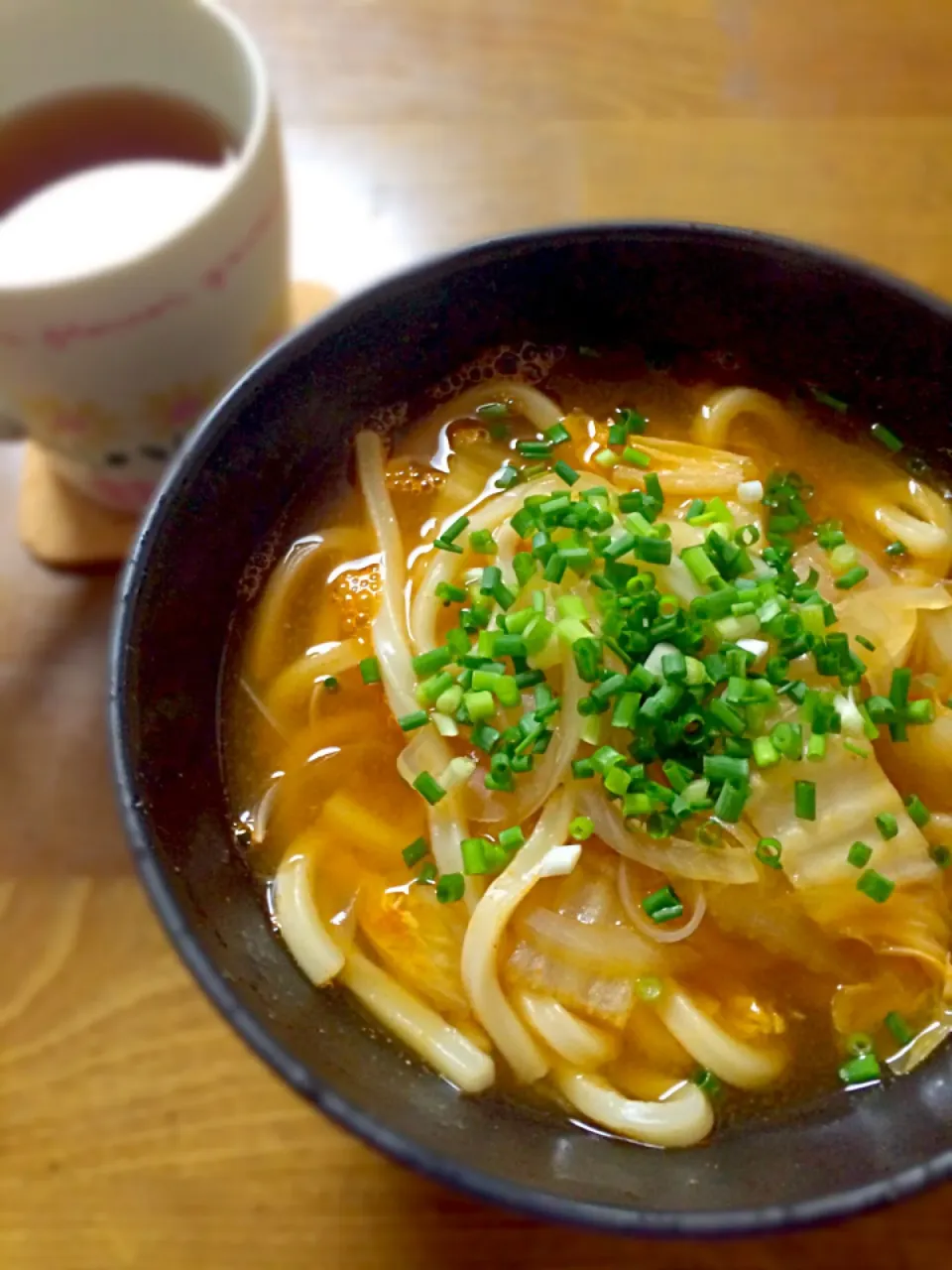 ひとりランチ
キムチ味うどん|sayakaさん