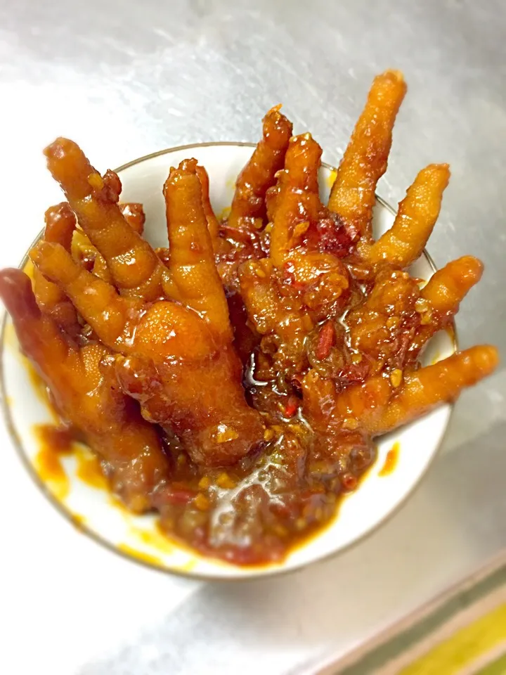 Snapdishの料理写真:The Ceker Setan (chicken feet with sauce chilly and soy sauce)|naruleさん