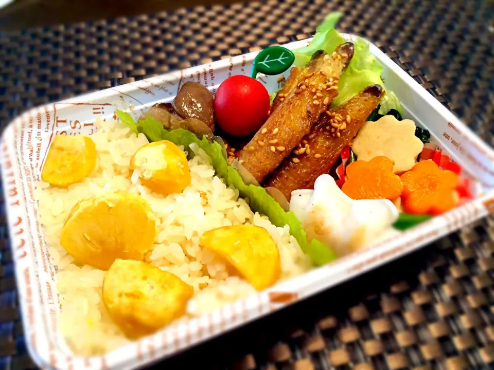 お弁当13❤︎栗ご飯弁当|Nasuさん