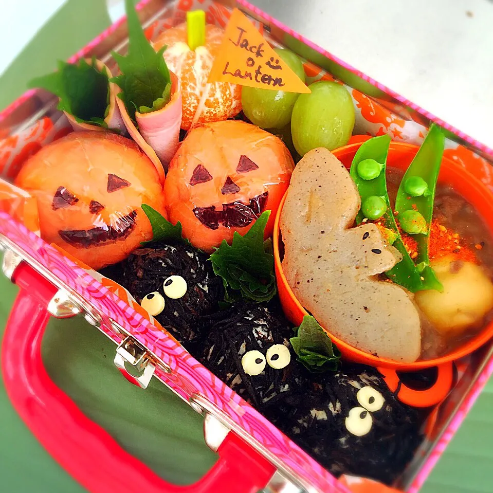 Snapdishの料理写真:和ハロウィン🎃女子大生弁当🍱💕|Rico mamaさん