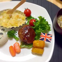 Snapdishの料理写真:ハンバーグプレート！|m1214さん