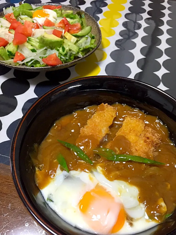 カツカレーうどん|いづみさん