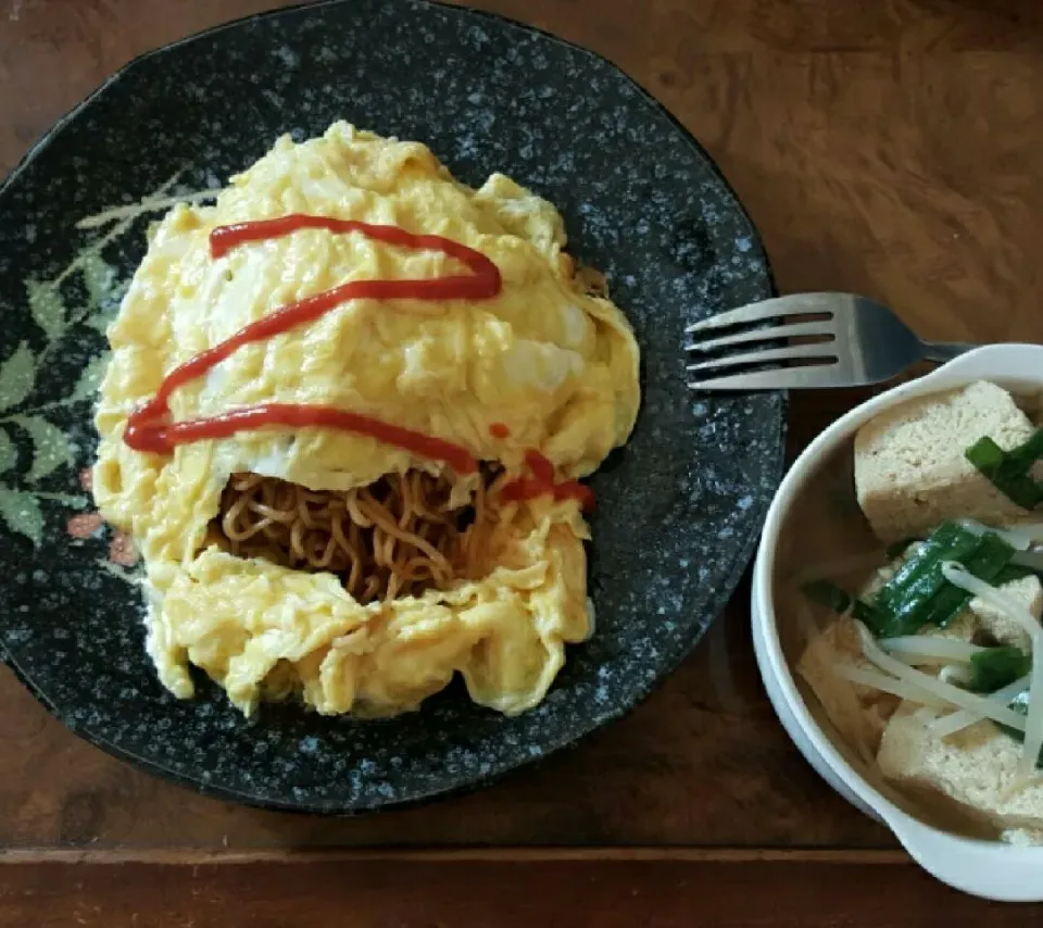 オム焼きそば完成でつ！|ジロー7さん