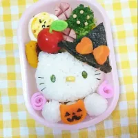 幼稚園のお弁当＊ハロウィンキティちゃん #ハロウィン  #お弁当|Sunny＊momさん