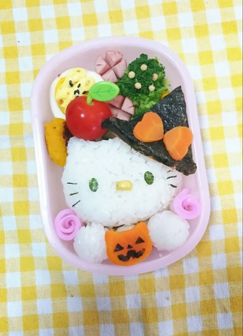 幼稚園のお弁当＊ハロウィンキティちゃん #ハロウィン  #お弁当|Sunny＊momさん