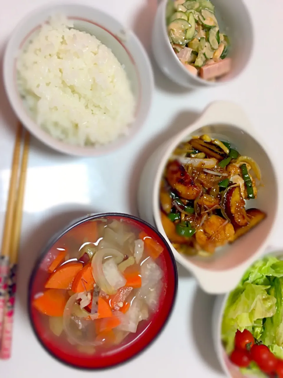 鶏肉さつまいもの甘辛照り焼き|あやかさん