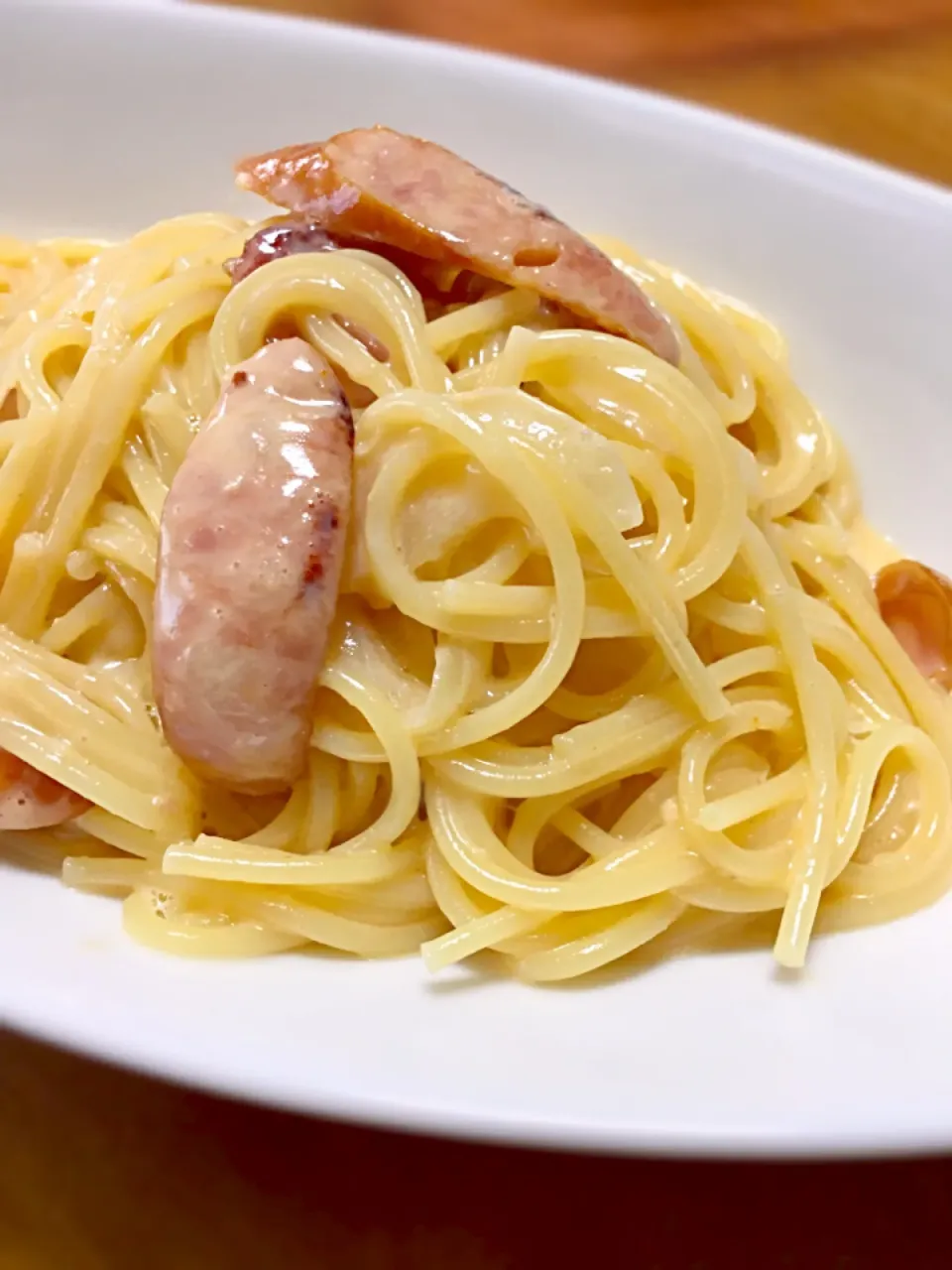 胃に優しいカルボナーラ🍝生クリーム不使用|かおりさん