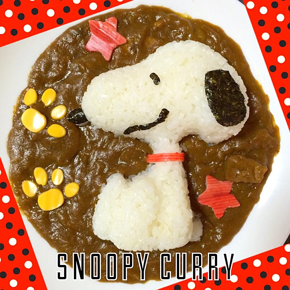 🍛スヌーピーデコカレー🍛|ばん。さん