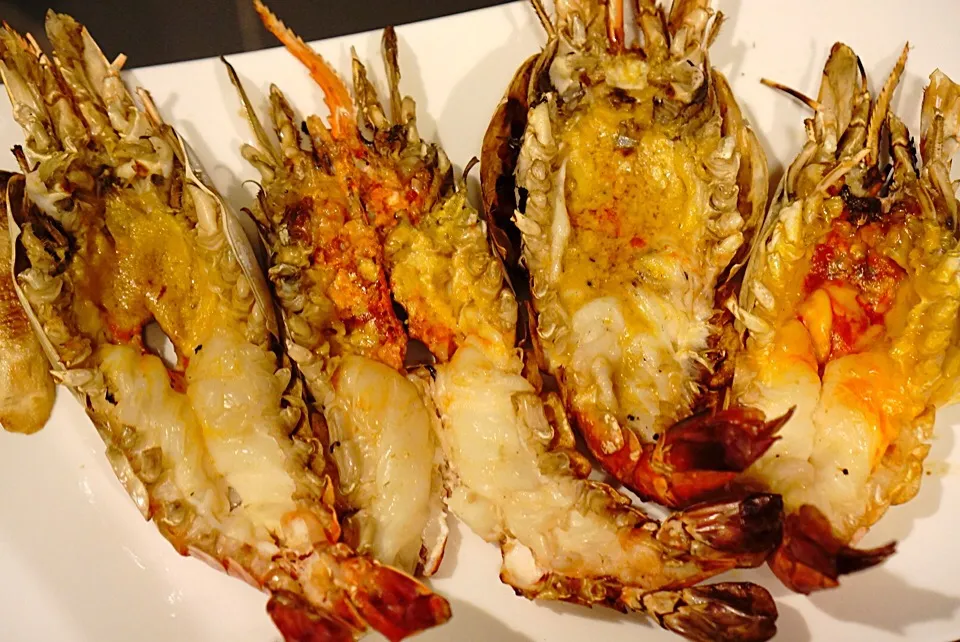 Grill river prawns|pannusaさん