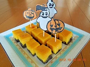 70530さんの簡単ハロウィンヨーグルトケーキ #楽天レシピ|楽天レシピさん