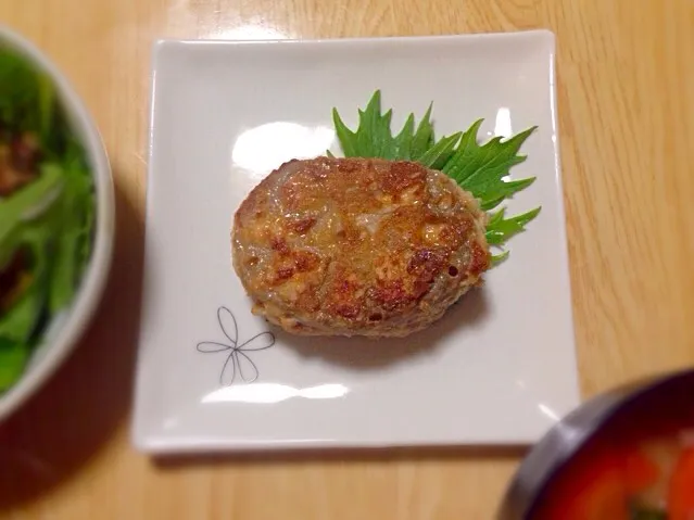 鶏ひき肉のれんこんサンドバーグ|けいさん