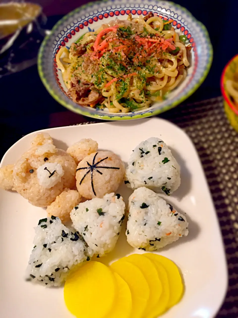 ted登場★☆★ ＊おにぎり ＊和風焼きうどん|eriさん