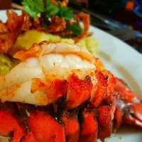 Lobster tail with garlic mashed potatoes|Michael M Schleyerさん