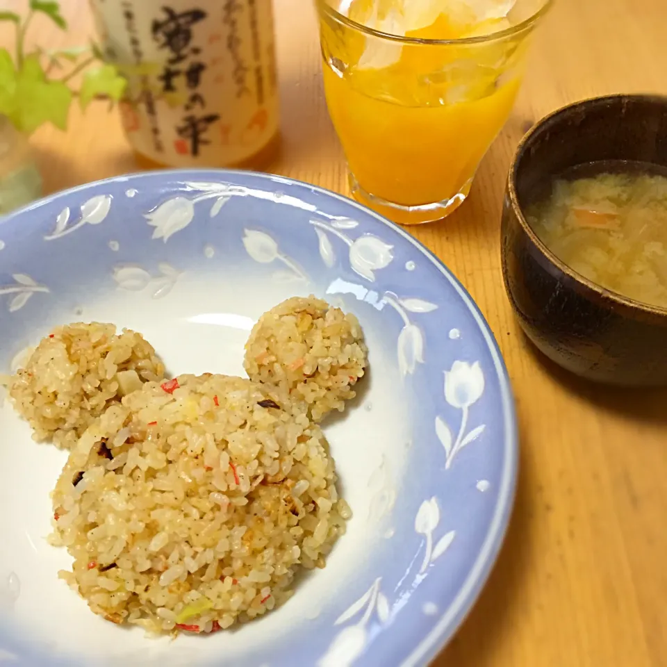 Snapdishの料理写真:長女が作った朝ごはん🍴|sakyu☆さん