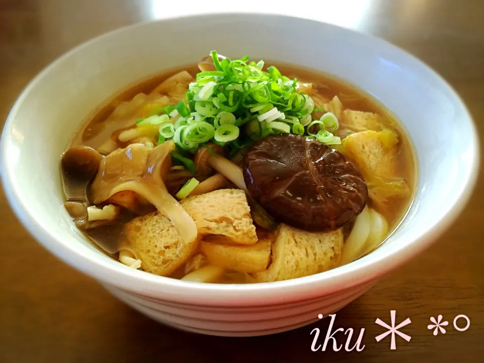 きのこ餡掛け饂飩♡|いく❤️さん