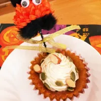 Snapdishの料理写真:ハロウィンかぼちゃタルト٩(ˊᗜˋ*)و|のあさん