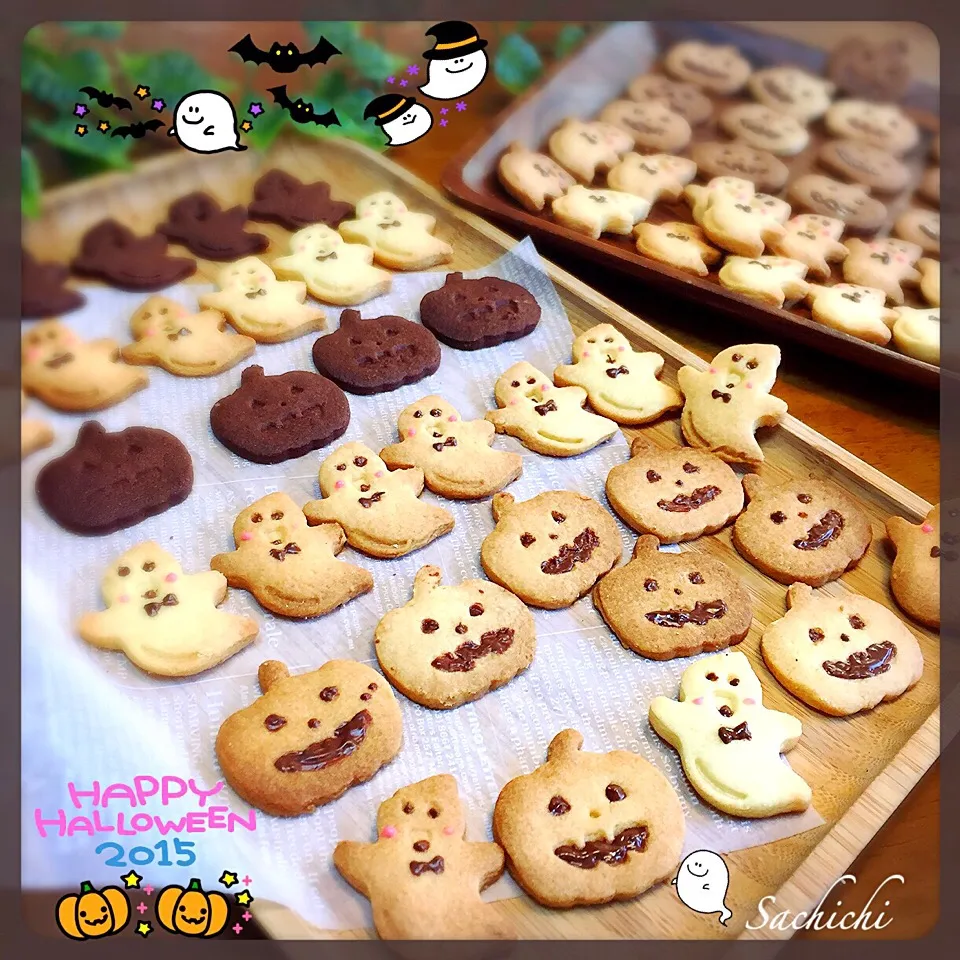 Happy Halloween！🎃🎃
娘とハロウィンクッキー焼きました。|Sachichi♪さん