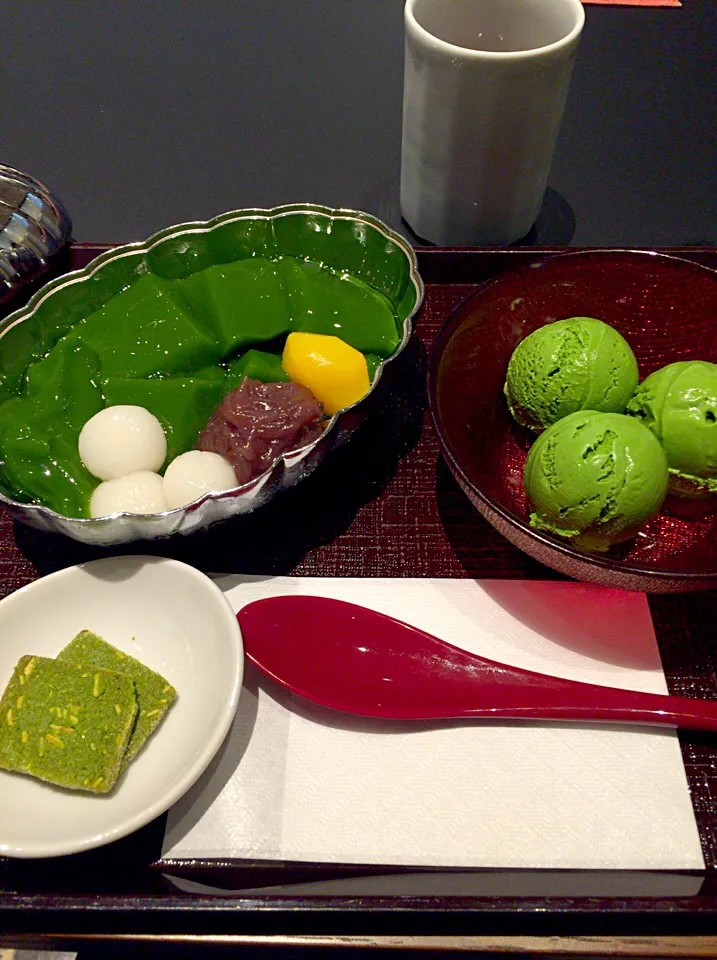 Green tea sweets|MARIさん