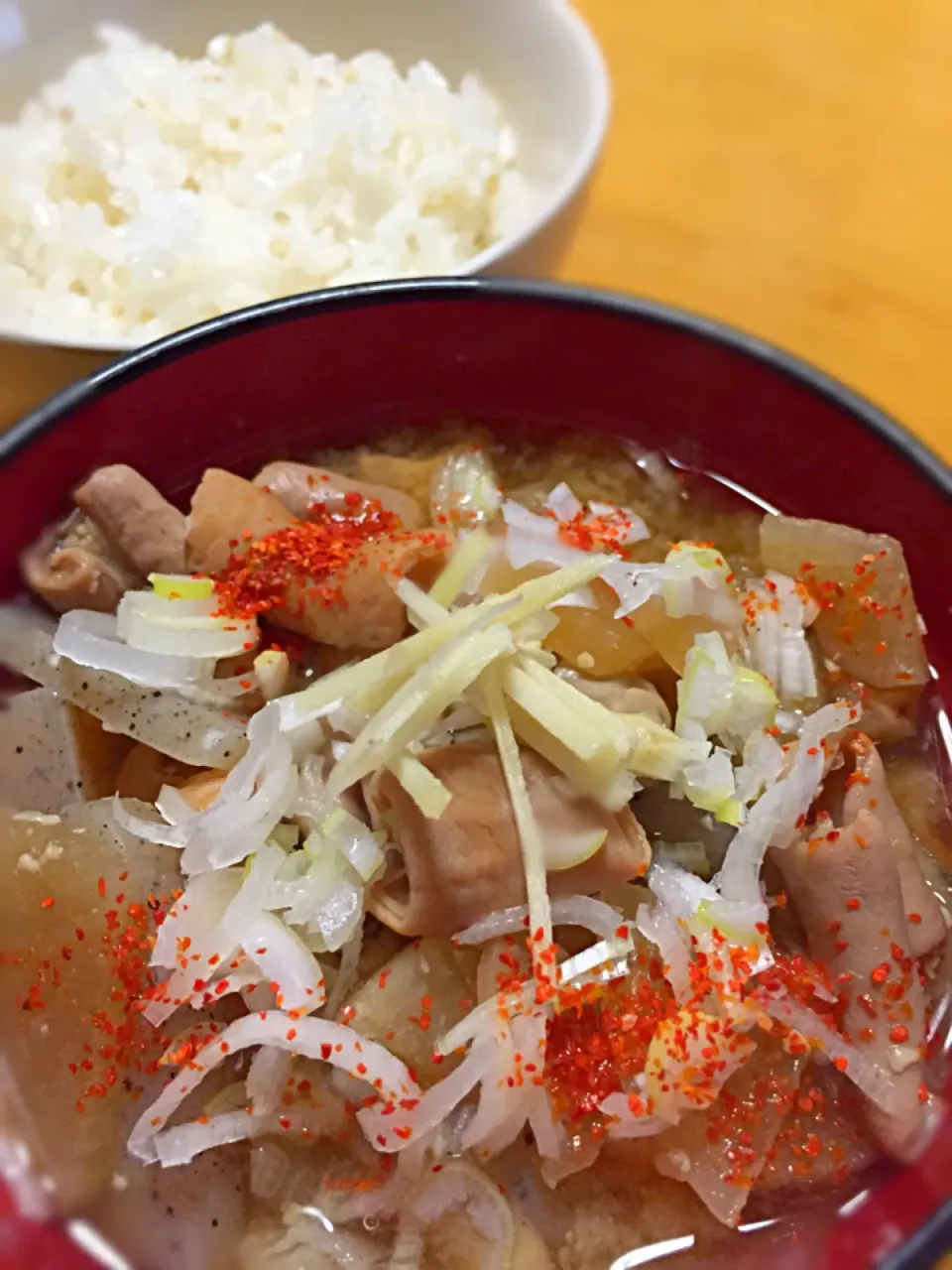 もつ煮＆キヌア入ご飯♪|guraさん