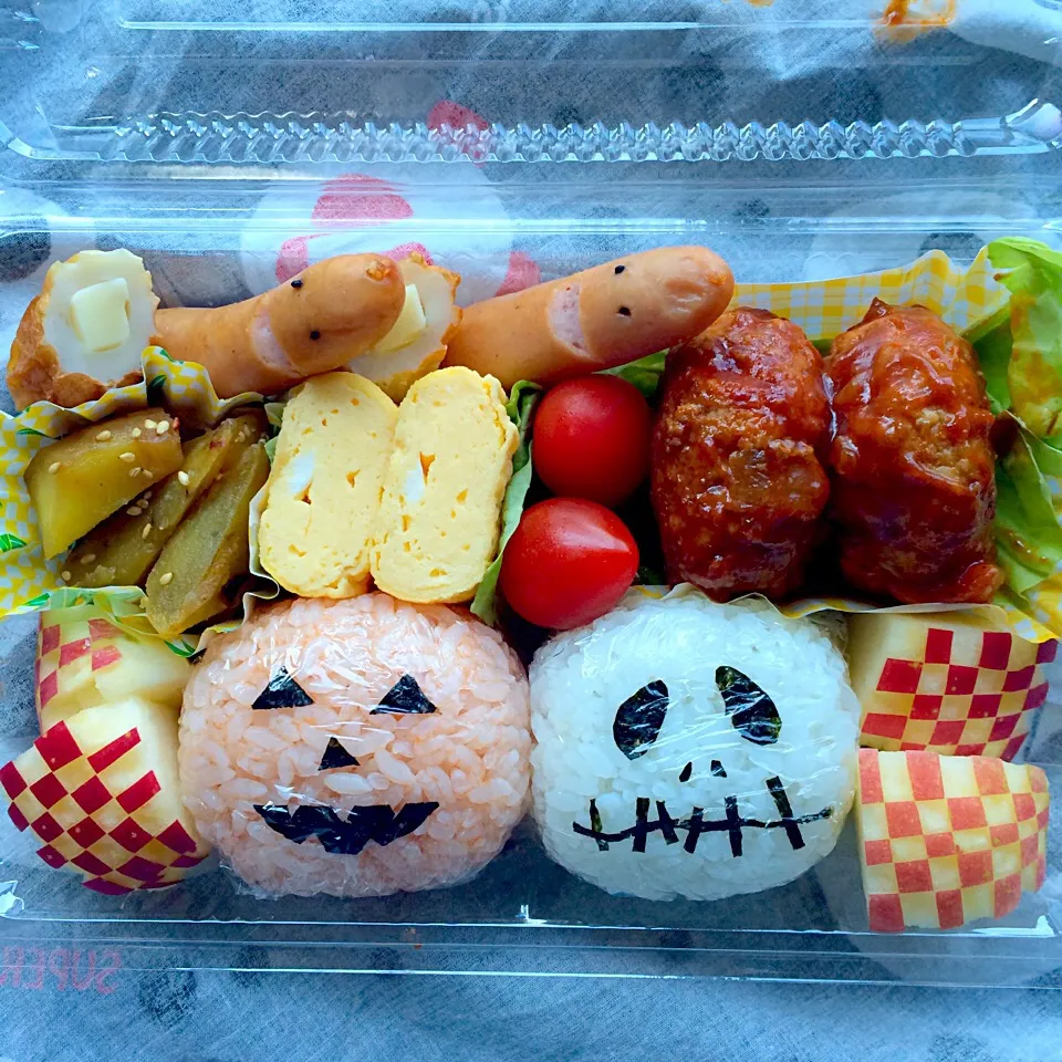 下手っぴだけど、ハロウィン弁当〜(ㅅ´ ˘ `)♡|Manami Akitaさん