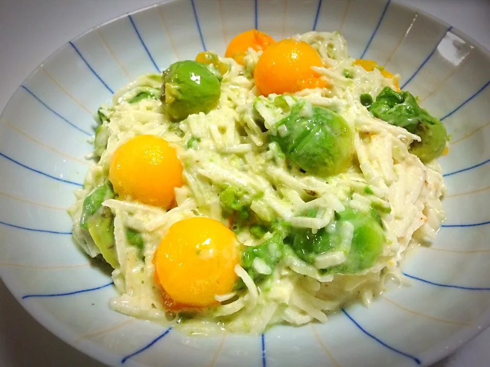 柿 アボカド 長芋の辛子味噌マヨ和え|佐野未起さん