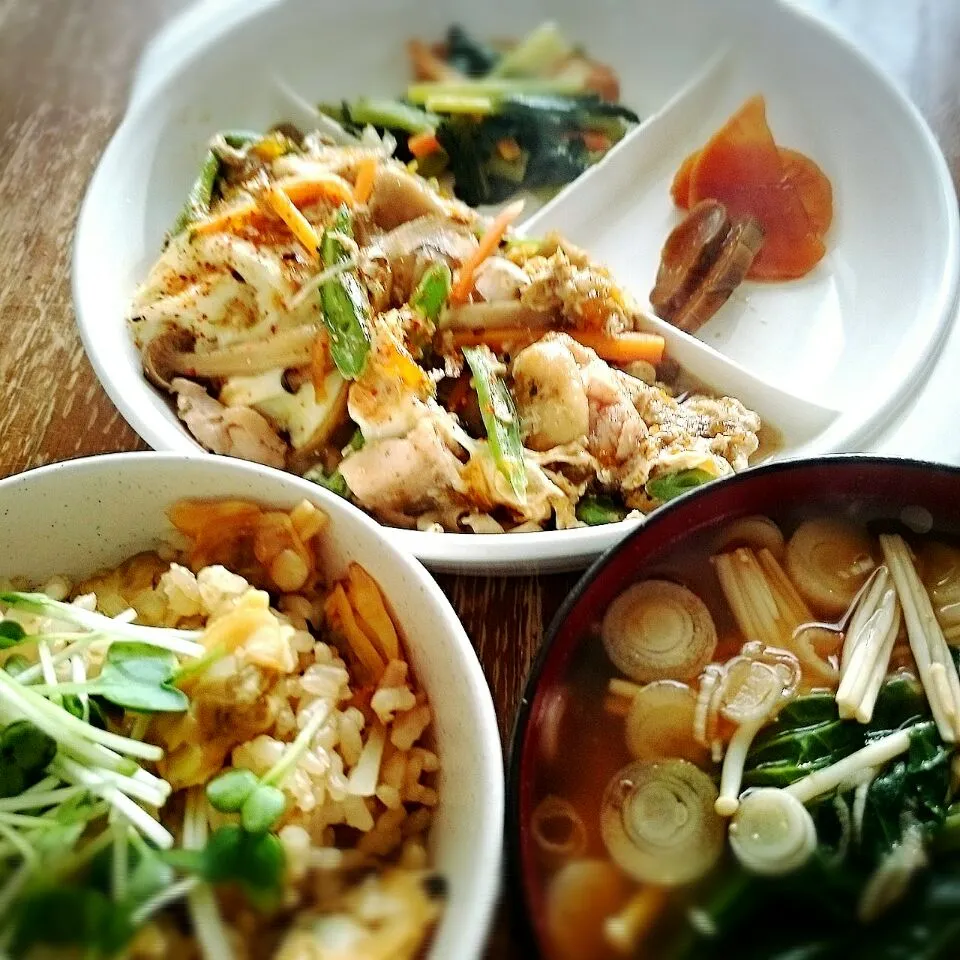 親子煮【浅蜊の炊き込みご飯付き】|プチテンよすさん