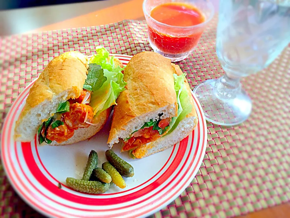 Butter Chicken Curry Sandwich♥️ﾊﾞﾀｰﾁｷﾝｶﾚｰｻﾝﾄﾞ|🌈Ami🍻さん