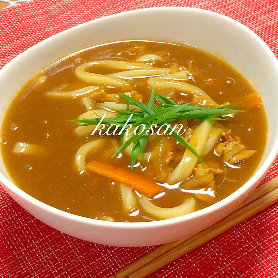 夜ご飯はカレーうどん(^^)|pinkmamaさん