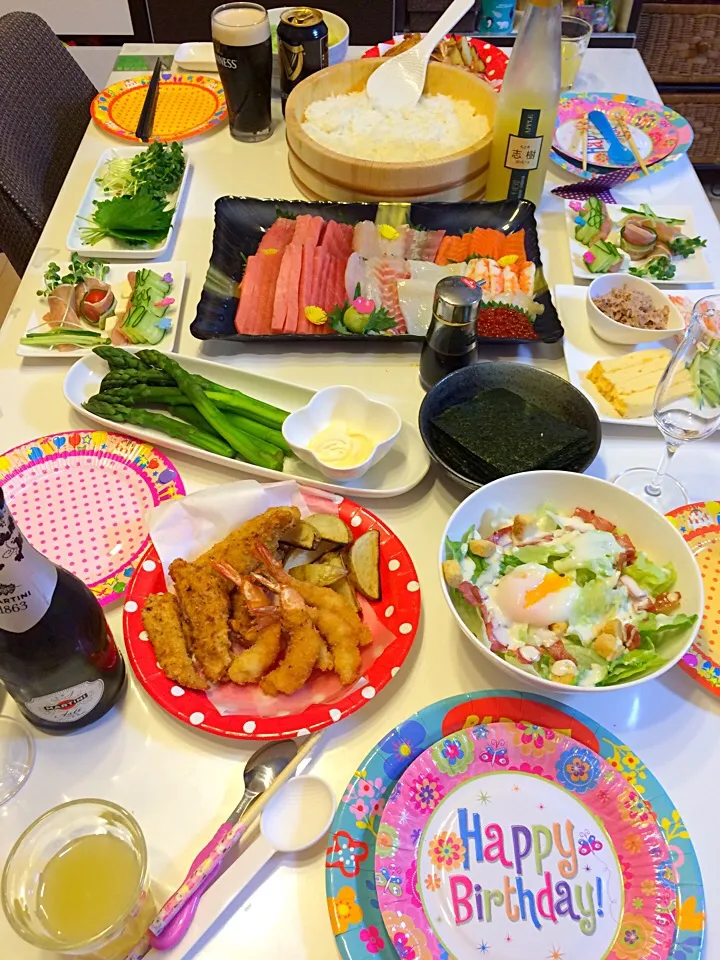 Snapdishの料理写真:娘ちゃん6歳のbirthday♡10/27|ちび太さん