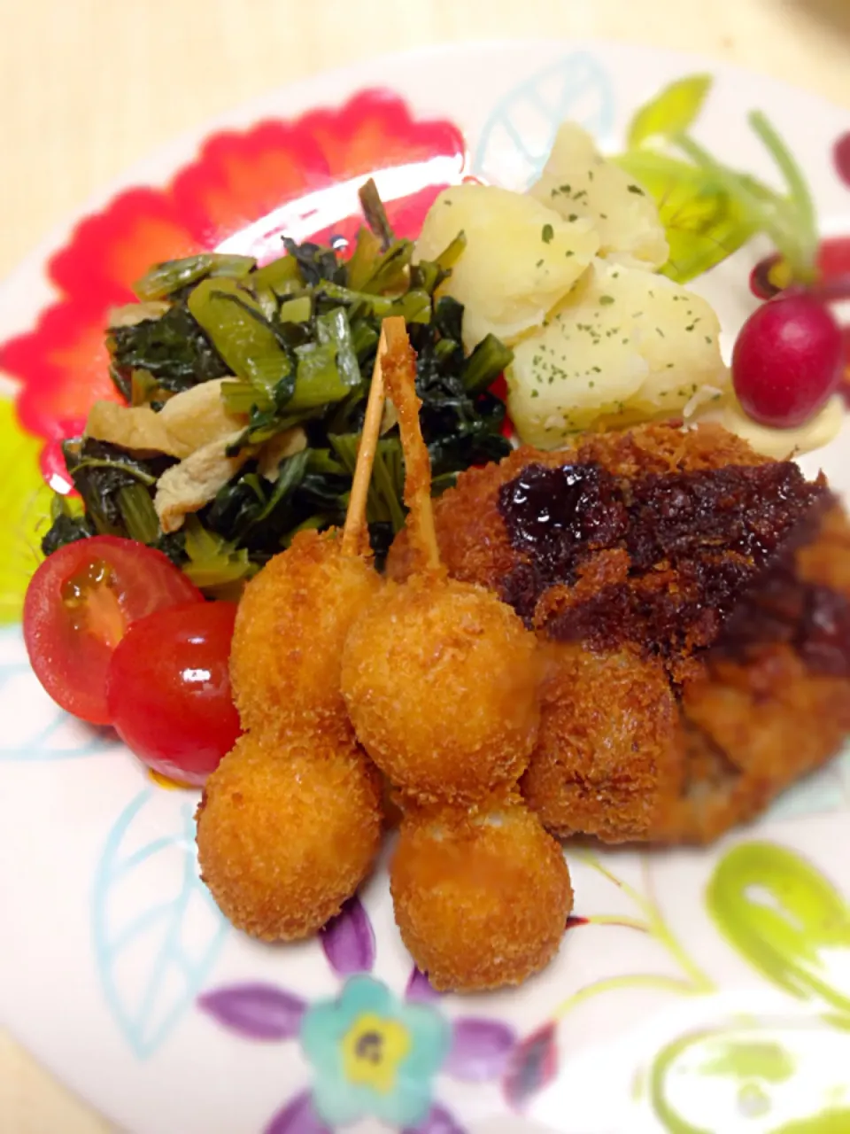 今日は十三夜🌕だから？！晩御飯はうずら串揚げ|モグちゃんさん