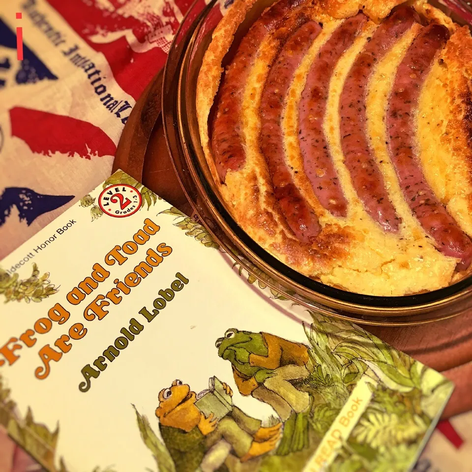 cocoaさんの料理 Toad in the hole  ー  トッドインザホール 👈🇬🇧ヒキガエル🐸入ってません😆|izoomさん