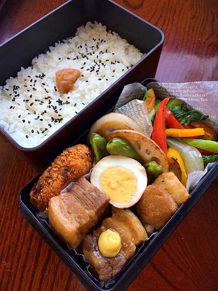 角煮弁当|二キィさん