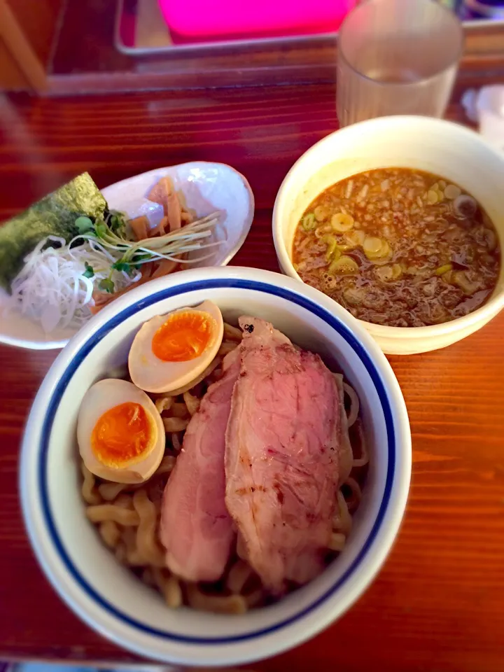 Snapdishの料理写真:特濃つけ麺＋あじ玉@大八車|morimi32さん