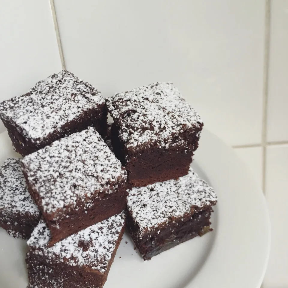 Chocolate brownies with crystallised ginger|kipper's kitchenさん