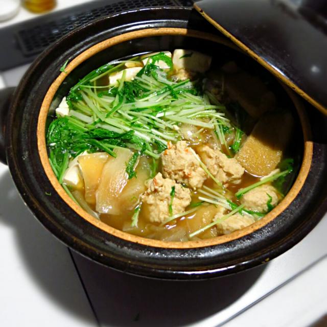 水菜と鶏つみれのちゃんこ鍋/samansa* | Snapdish[スナップディッシュ