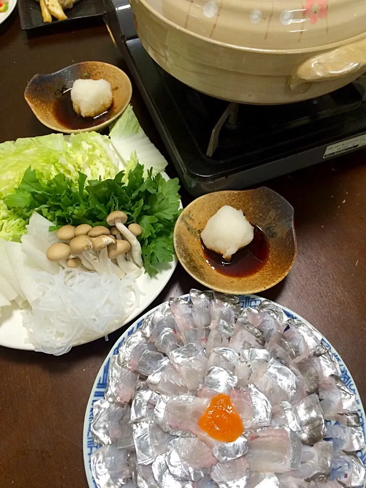 Snapdishの料理写真:太刀魚のしゃぶしゃぶ|Nobue  Nagaiさん