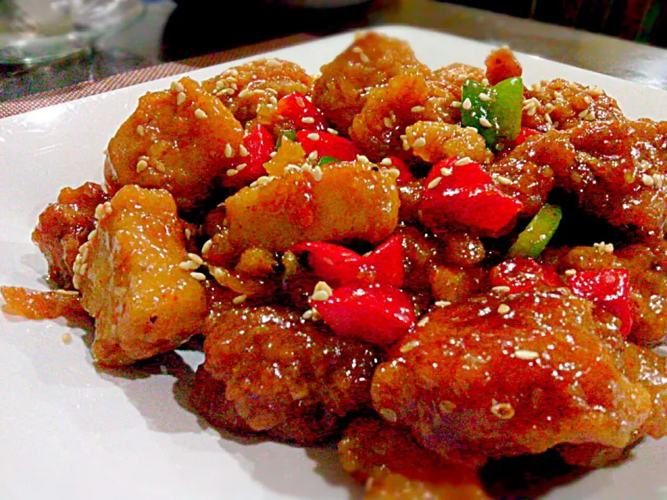 甘酸っぱいチキン Sweet and Sour Chicken √|🌼 Pooja's Kitchenette 🌼さん