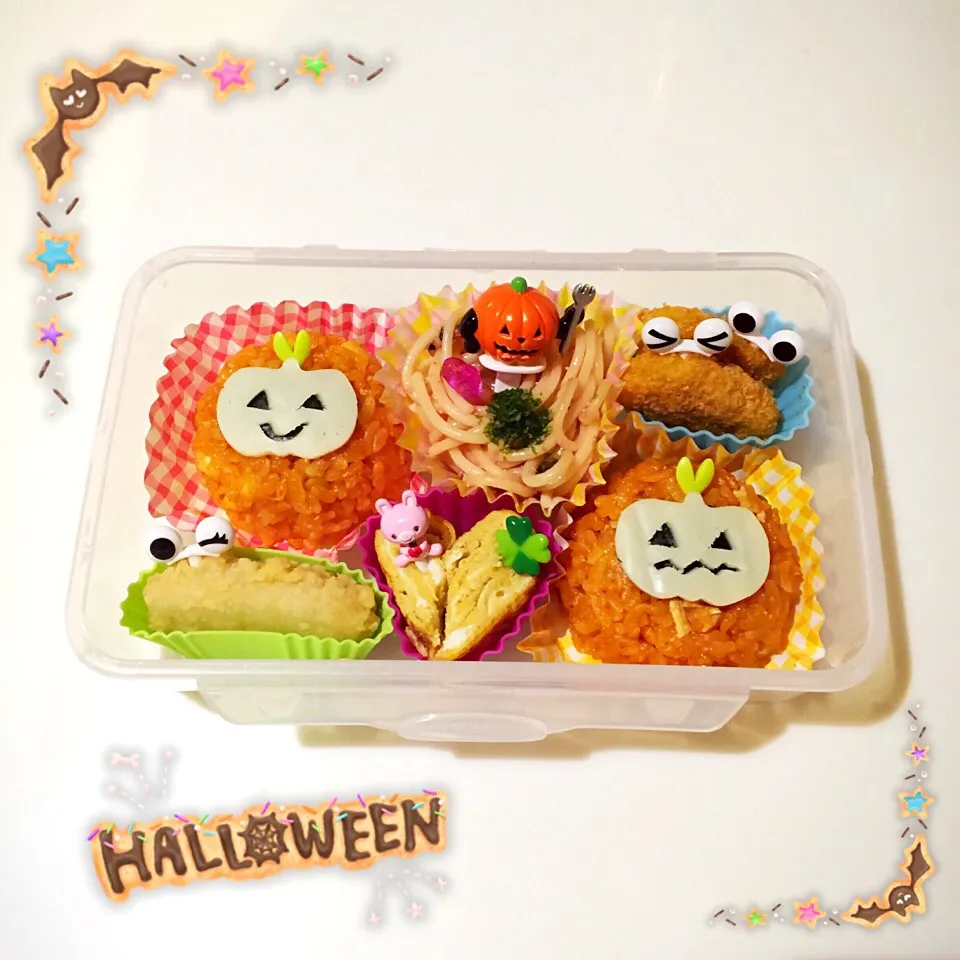 ハロウィン❤︎かぼちゃチキンライス弁当|Makinsさん