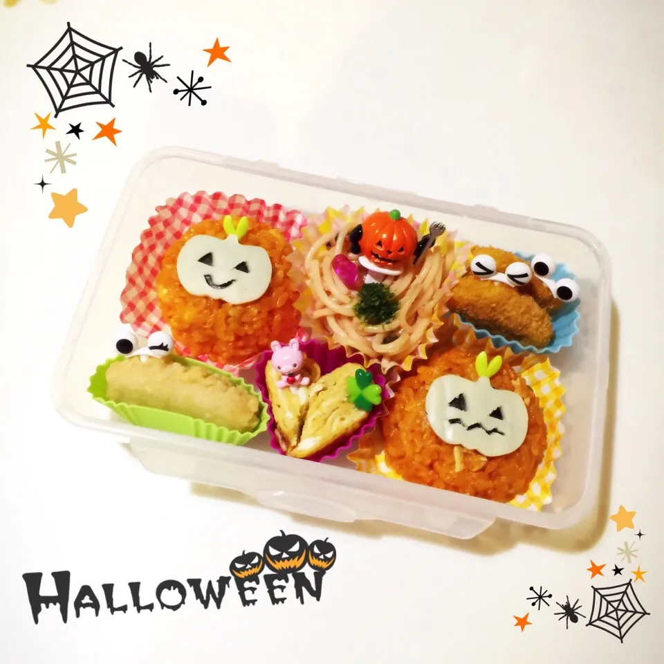 ハロウィン❤︎かぼちゃチキンライス弁当|Makinsさん