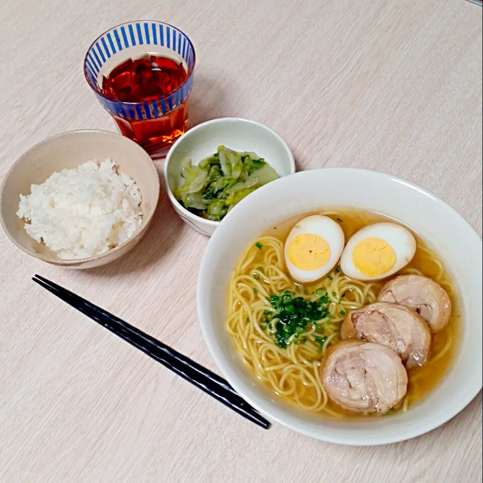 自家製チャーシューと味玉のせラーメンの夜ご飯♡|Mami.Nさん