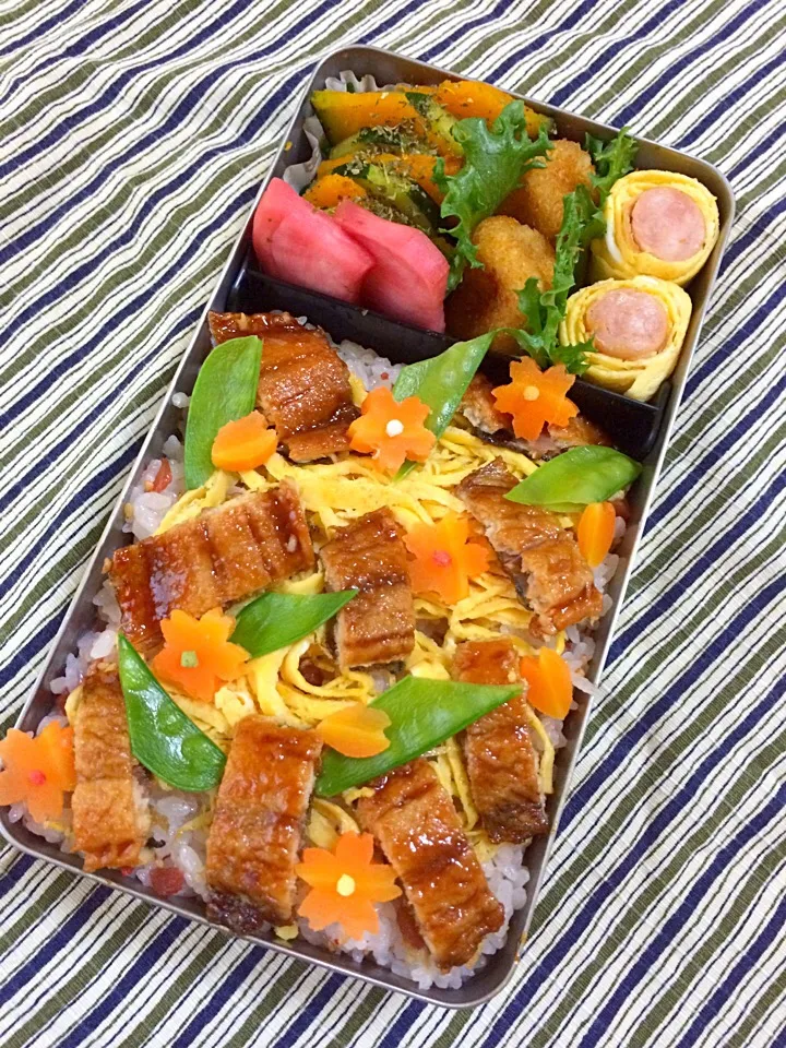 ✲*ﾟさんま蒲焼きご飯弁当|さっちんさん