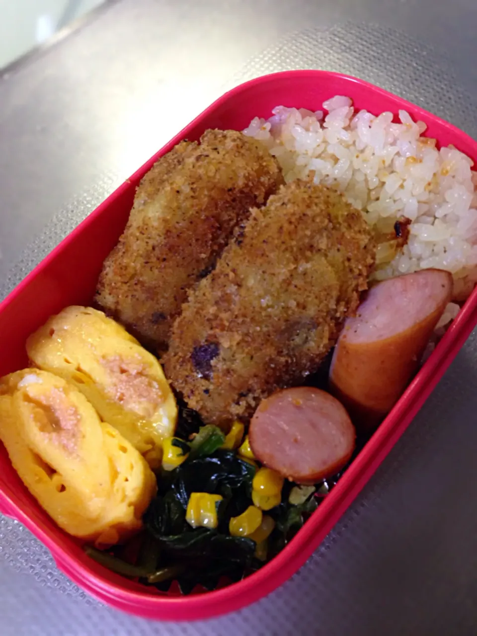 冷蔵庫が空っぽ❗️ありあわせ弁当|エミリーさん