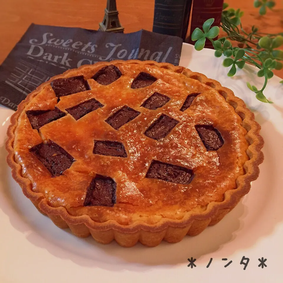 チョコレートベイクドチーズケーキ♡レシピ付|＊ノンタ＊さん