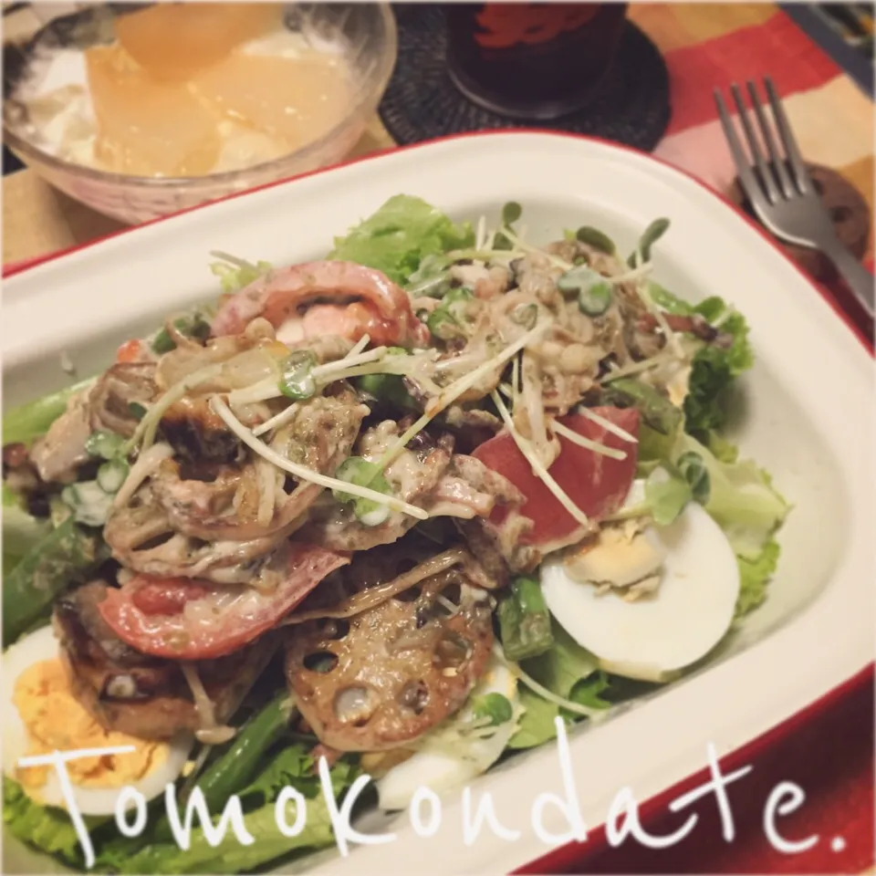 蓮根と青海苔のホットサラダ🍴♡|🇯🇵ともこちゃん。さん