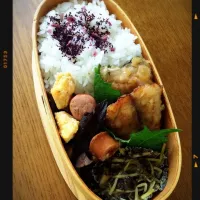 Snapdishの料理写真:鯖の竜田揚げ 弁当|mihaさん