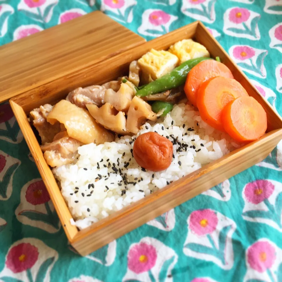 鶏の甘すっぱ焼&ししとう味噌和え弁当|cosokosoさん